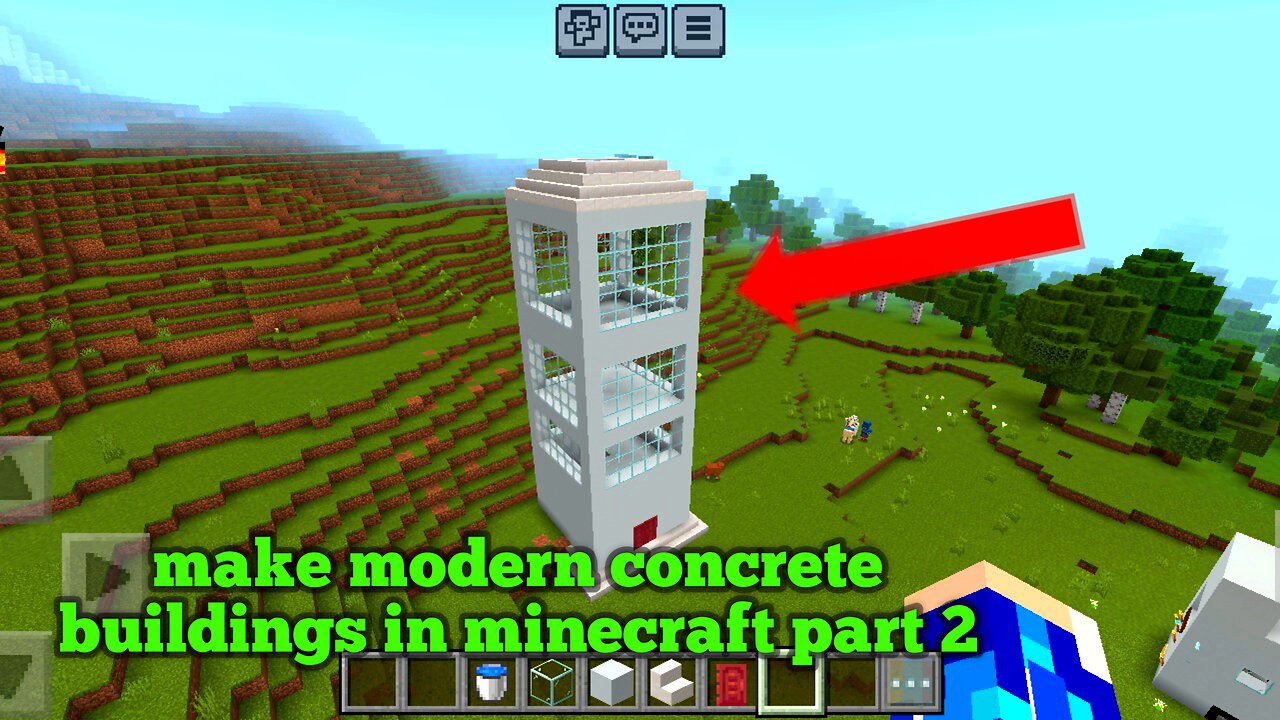 make modern concrete buildings in minecraft part 2