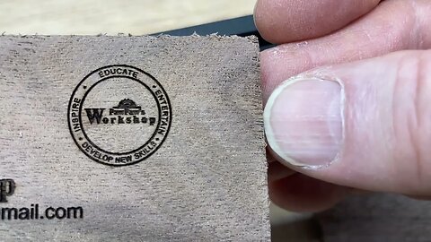 Tiny Engraving on Walnut With Three Lasers