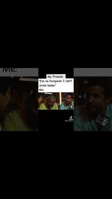 I'm so hungover I can't drink today