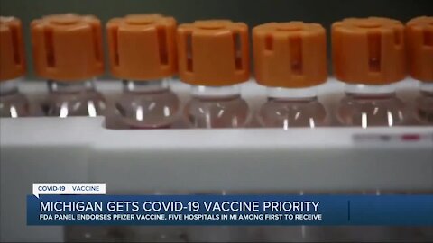 Michigan gets COVID-19 vaccine priority