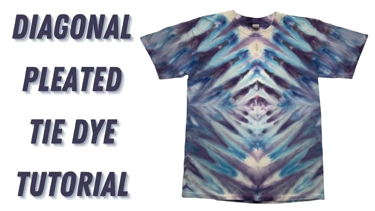 Tie-Dye Designs: Diagonal Pleated Incline Ice Dye