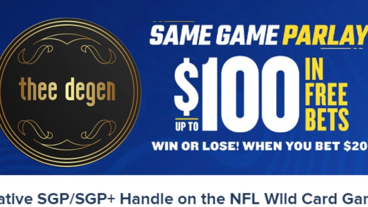 This Promo is So Good - FanDuel SGP $100 in Free Bets