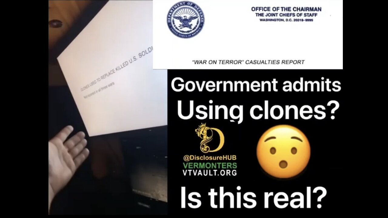 US Government admits on their website to using clones