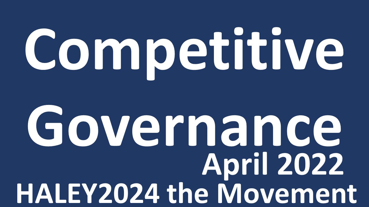 A Call for Competitive Governance