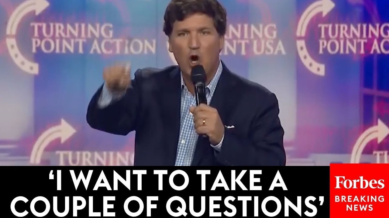 FULL REMARKS: Tucker Carlson Takes Questions From Audience, Blasts Democrats At Turning Point Event