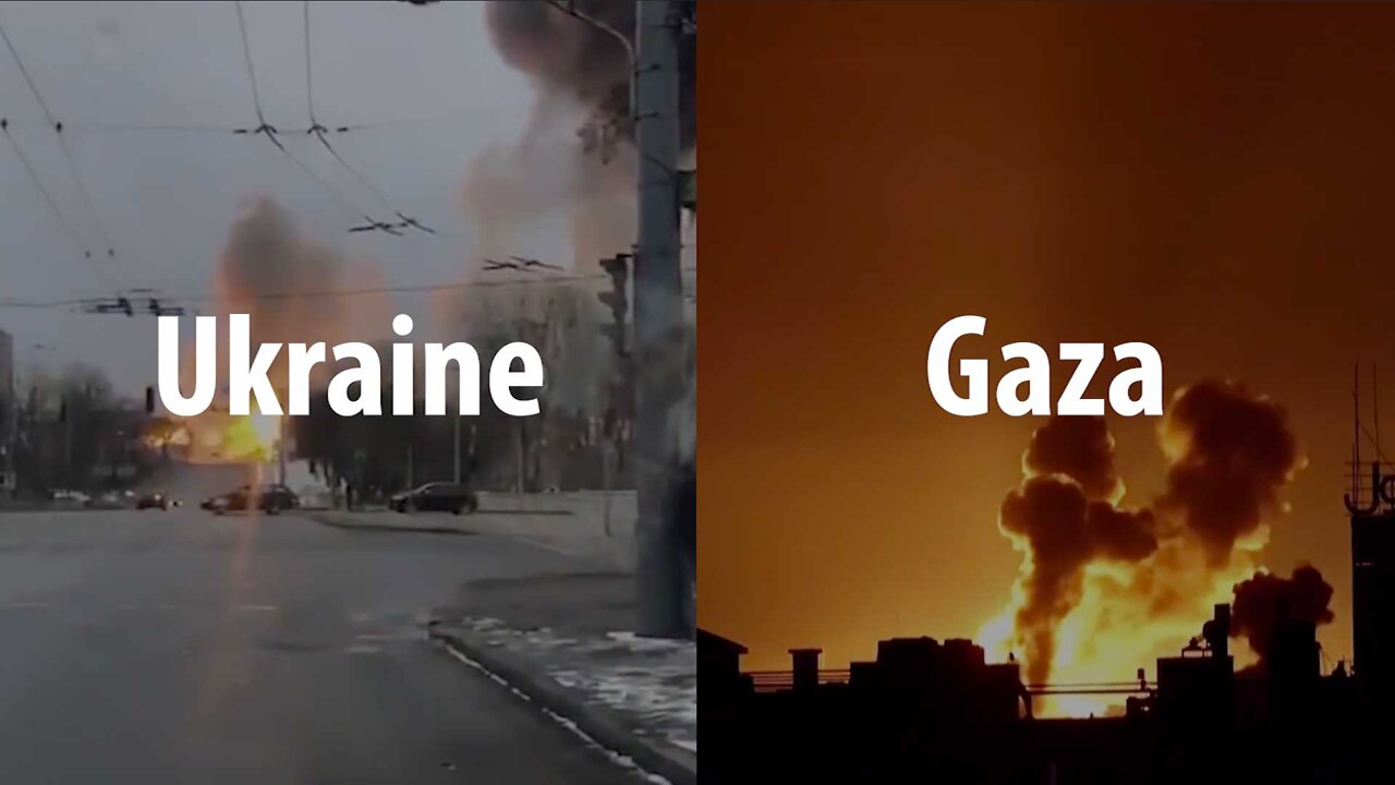 More war... on Ukrainians, on Palestinians