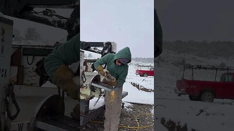 Cutting 1” plate in the land of snow