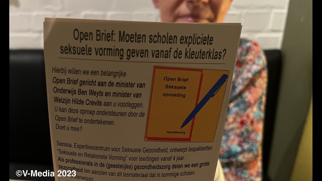 ✍️ Open Brief: "Moeten scholen expliciete seksuele vorming geven vanaf de kleuterklas?"