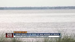 Search for missing swimmer