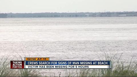 Search for missing swimmer