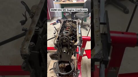 BMW E34 M5 Crankcase #shorts #bmw #cars #automotive #bmwm5 #bmwe34 #restoration #mechanic #engine