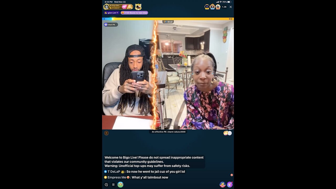 Visa/21BB discuss Empress helping Boss Life-calls about probation fees 11/22/23 #bigoclipandsip