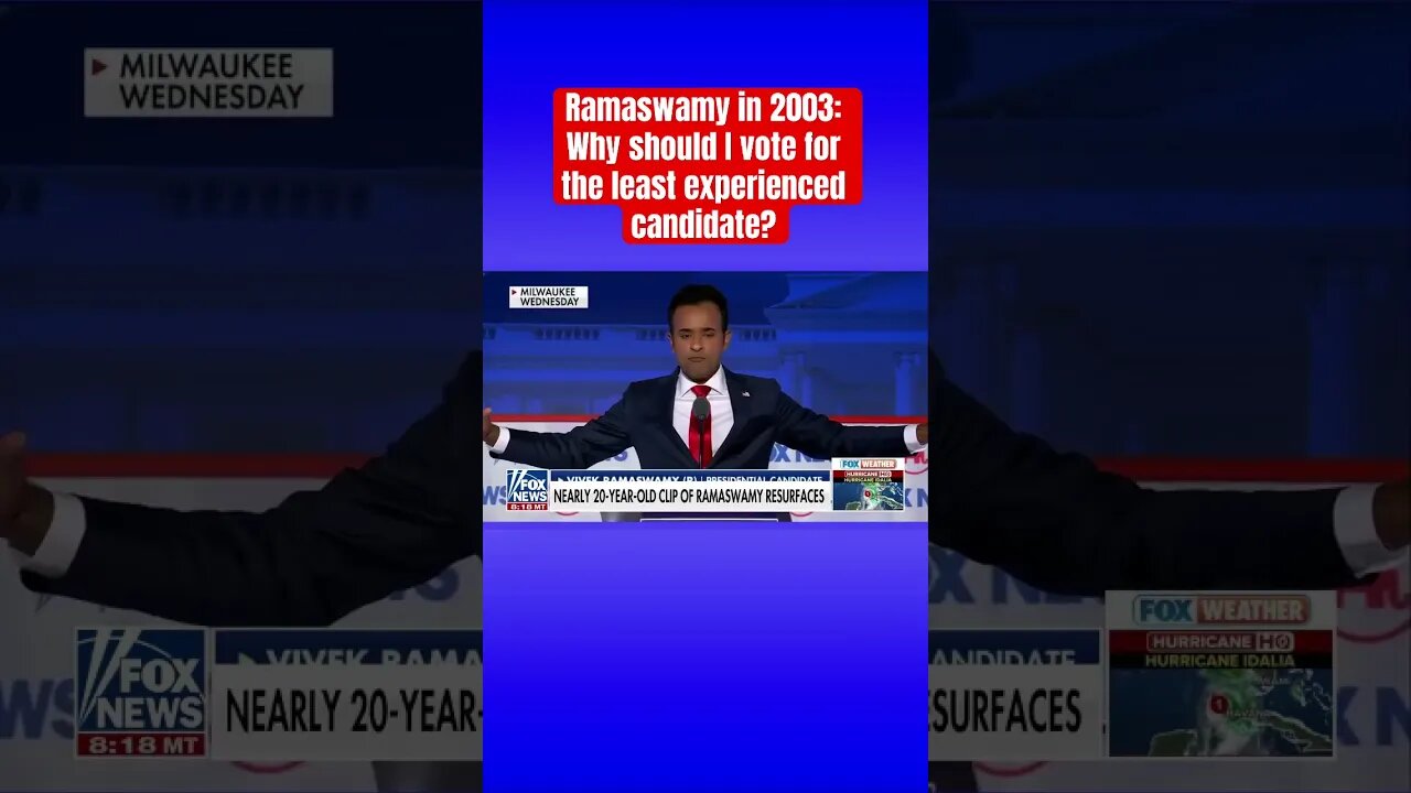 Clip Of Young Vivek Ramaswamy Questioning Al Sharpton’s Experience Resurfaces-World-Wire #shorts