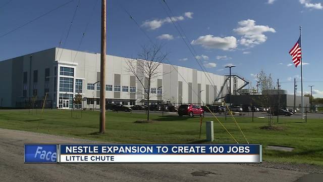 Nestle expansion to create 100 new jobs in the Fox Valley