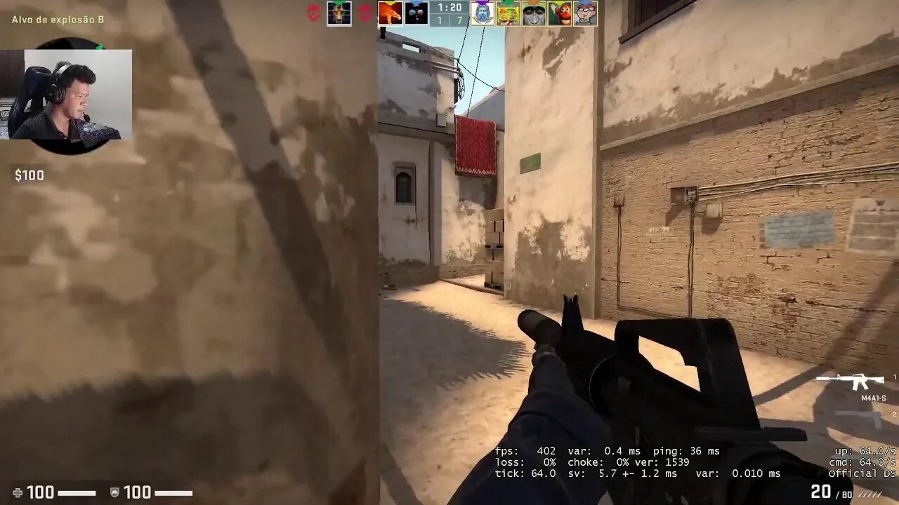 Jogando CSGO no MM