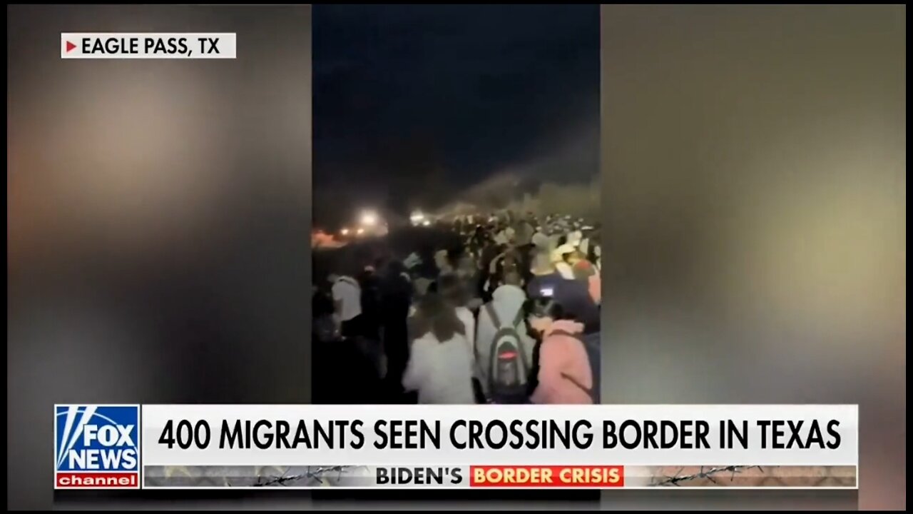 Fox News: 400 Illegals On Video Crossing Into Texas