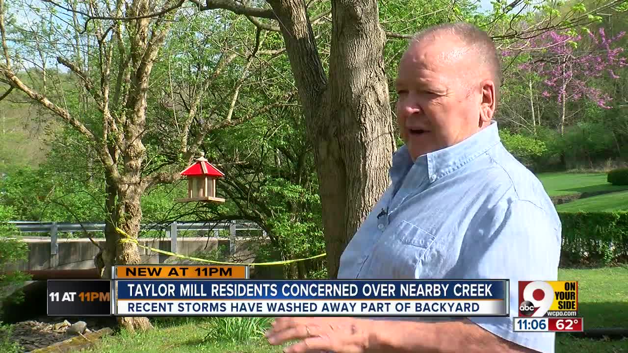 Creek tragedy threatens to swallow Taylor Mill home