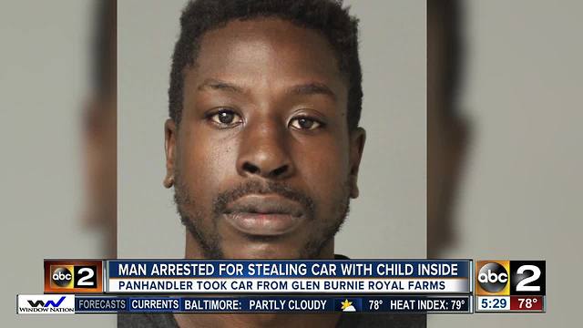 Police: Man arrested after stealing car with 5-year-old in it