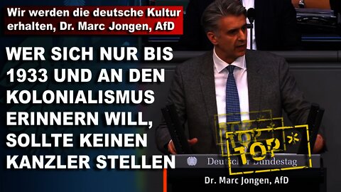 Wir werden die deutsche Kultur erhalten Dr. Marc Jongen AfD