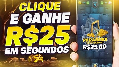 Jogo do MINEIRO pagando R$25 via PIX para CLICAR na TELA *Jogo que PAGA de VERDADE*