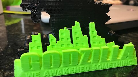 Dangerous 3D Printed GODZILLA!