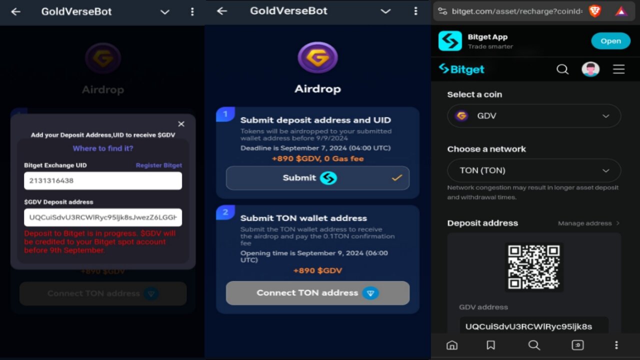 GoldVerseBot | No Gas Fees | On The First Round Of The $GDV Airdrop Is Live | Crypto Mining Bot 2024