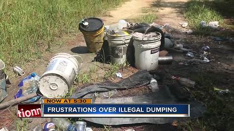 Neighbors upset with their community being used as illegal dumping ground in Hernando County