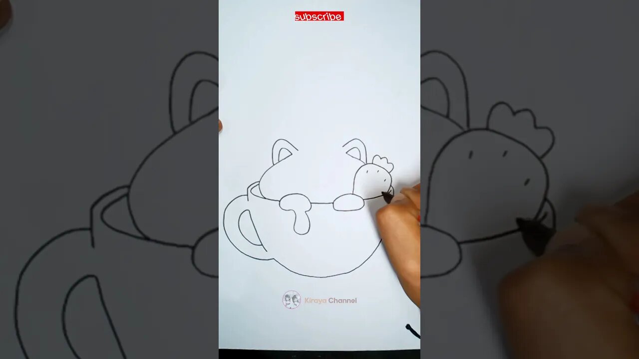 how to draw cute cat ice cream 2