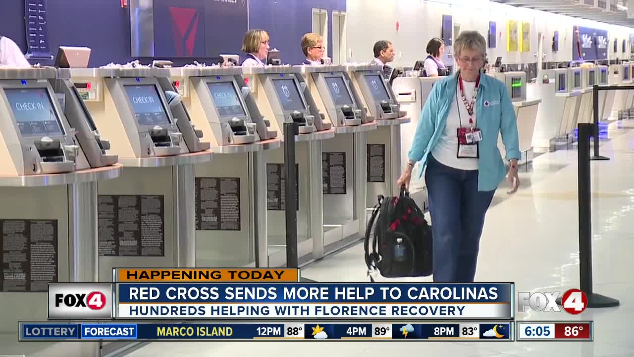 Red Cross sends more volunteers to aid with Hurricane Florence recovery