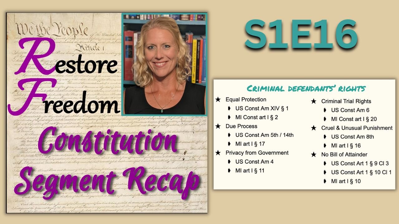 The role of AG - Constitution Segment Recap S1E16