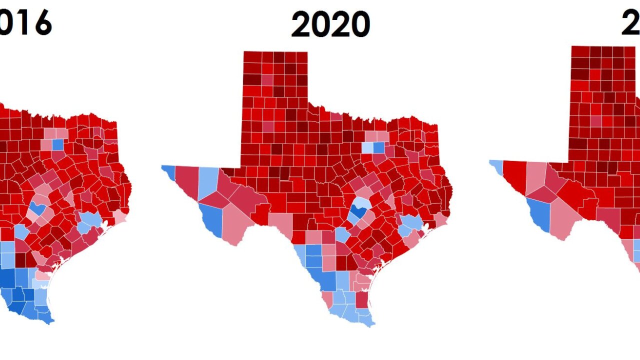 Texas is becoming more Red