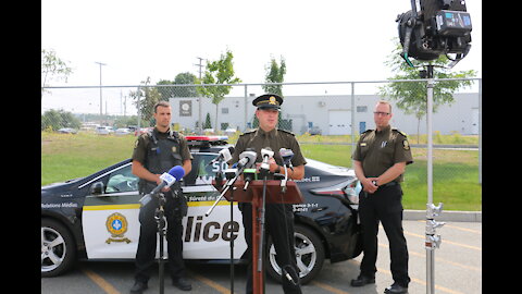 C de presse SQ 19 août 2021 - Policière blessée