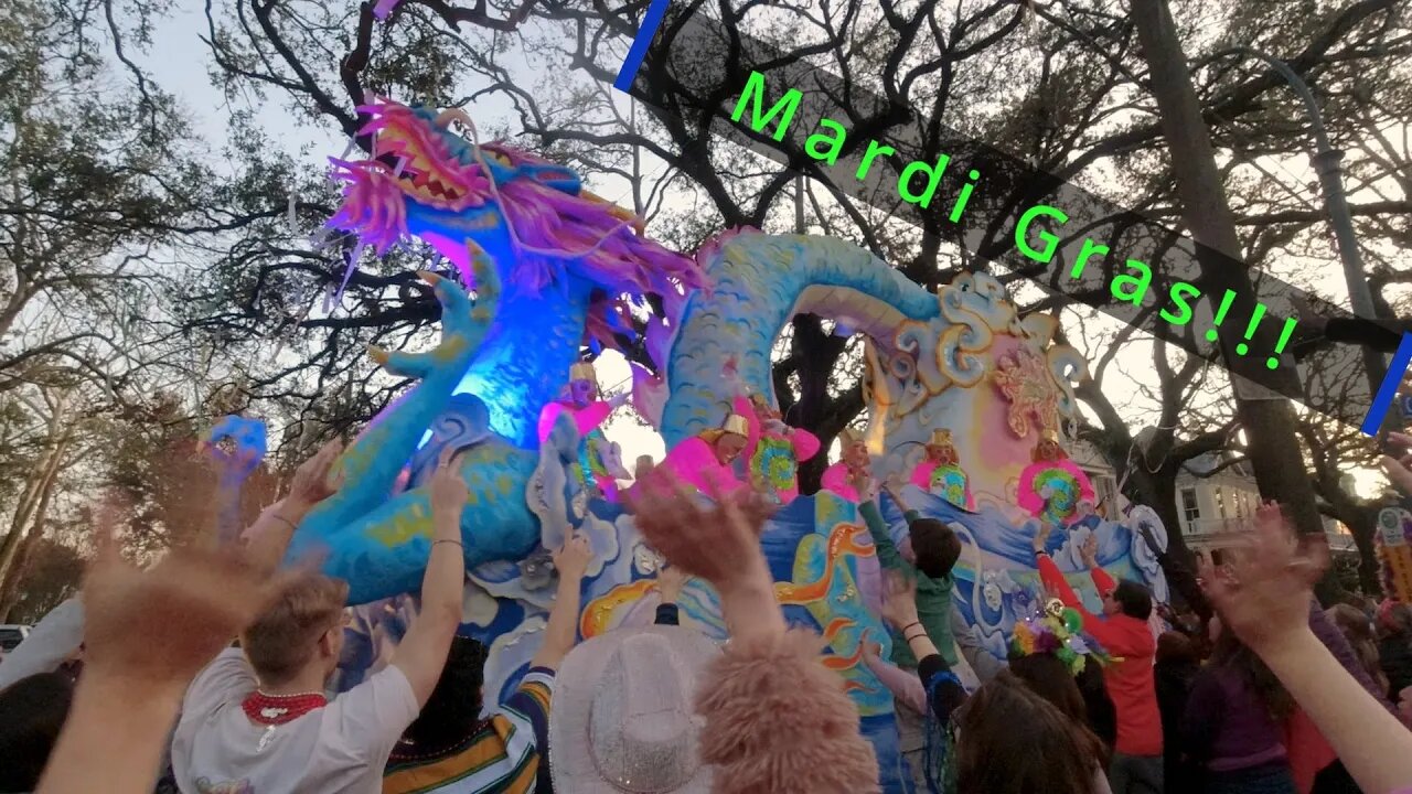 Raging Party at Mardi Gras 2022, New Orleans, Louisiana - Crazy Mess!