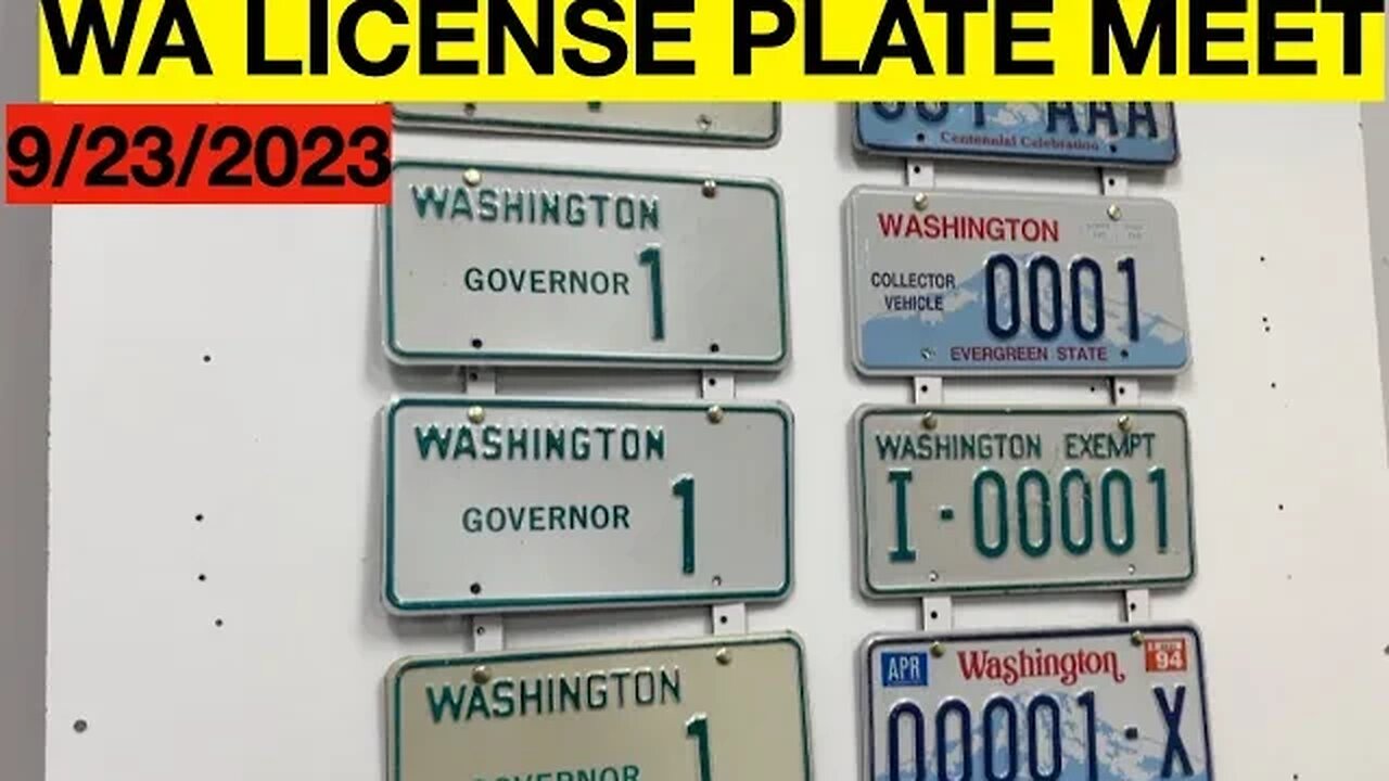 ALPCA License Plate Meet Gig Harbor, WA 9/23/23