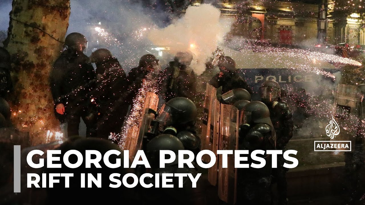 Georgia divided: Nightly protests point to rift in society