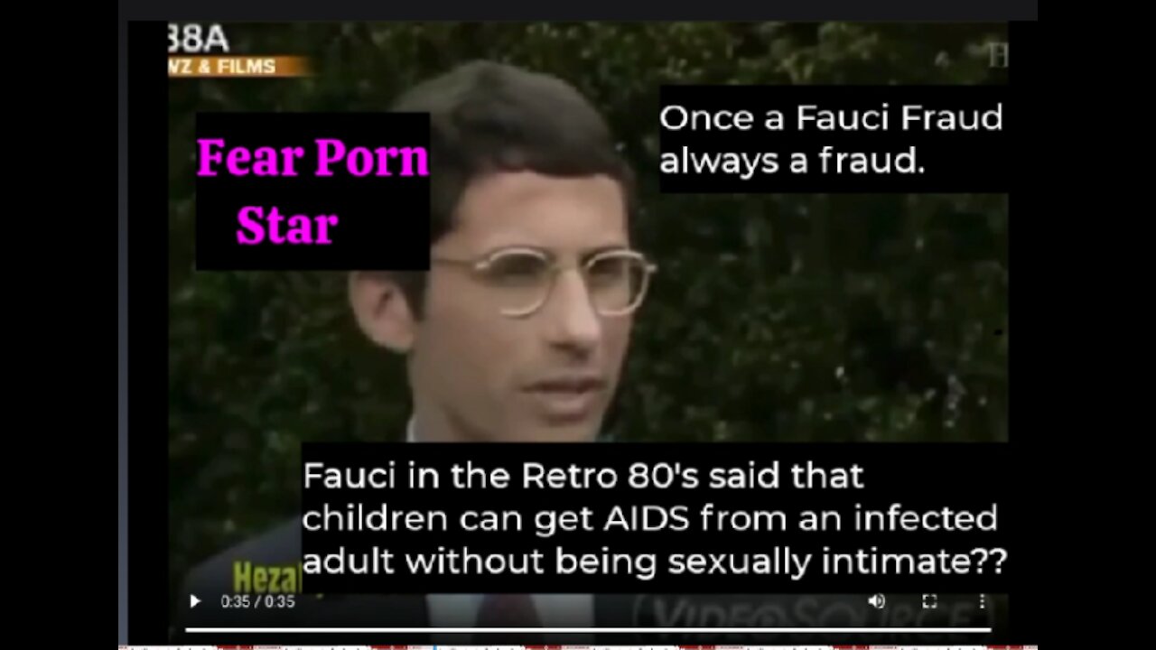 Fauci Said in the '80's That Children Were Getting AIDS Without Having Intimate Sex or Using Needles