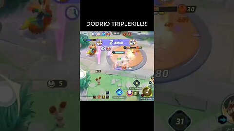 DODRIO DESTRÓI TUDO O QUE VÊ PELA FRENTE 😱😱POKÉMON UNITE #shorts