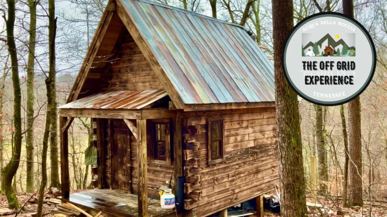 Running Water, Live Edge Kitchen Counters, Swivel Loft Ladder | Ep. 10 | An Original Off Grid Cabin