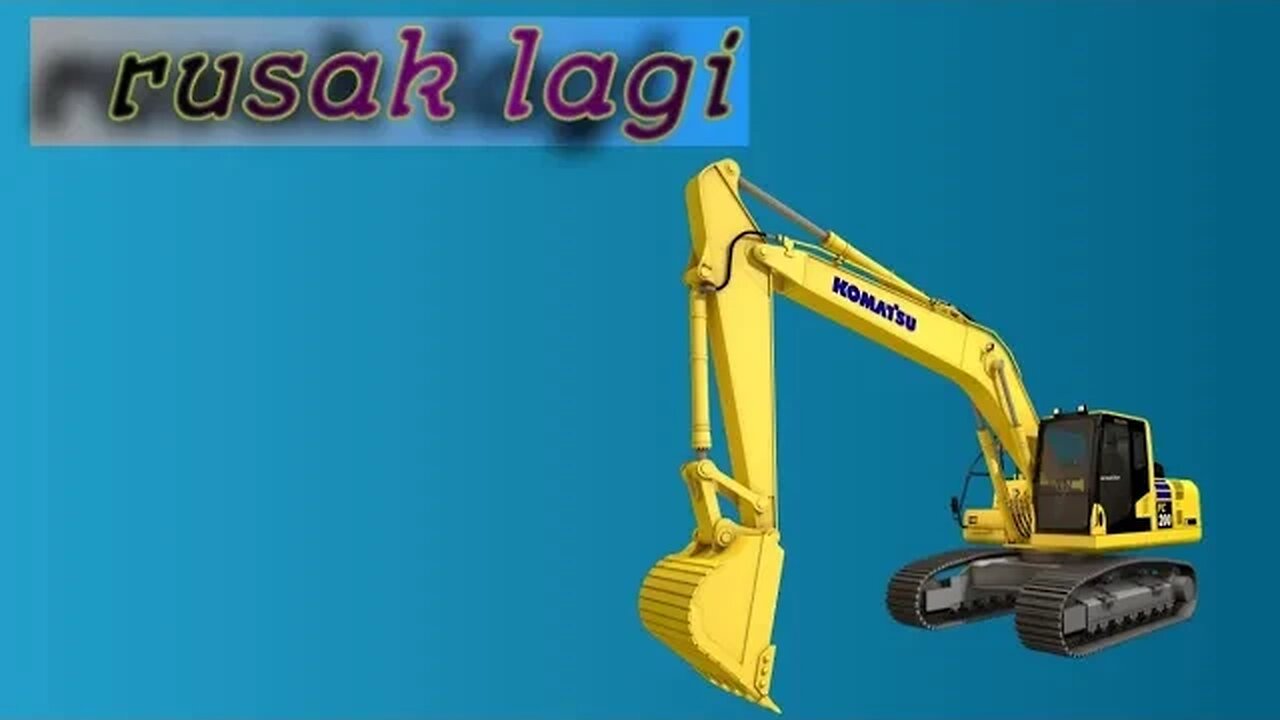 kehabisan oli hydraulic😂#excavator #rusak #kerja #caricuan #operator #pc200 #video #viral #lucu