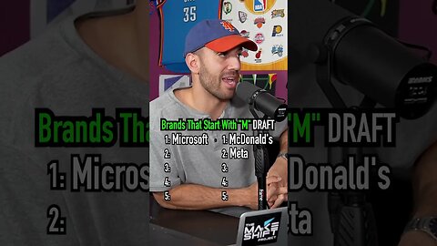 The BRANDS That Start With ‘M’ DRAFT! Who Won? #shorts #draft #brands #letters