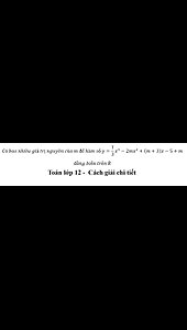 Có bao nhiêu giá trị nguyên của m để hàm số y=1/3 x^3-2mx^2+(m+3)x-5+m đồng biến trên R