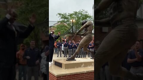 Frank Thomas unveils his statue at Auburn! | #auburn #wareagle #frankthomas