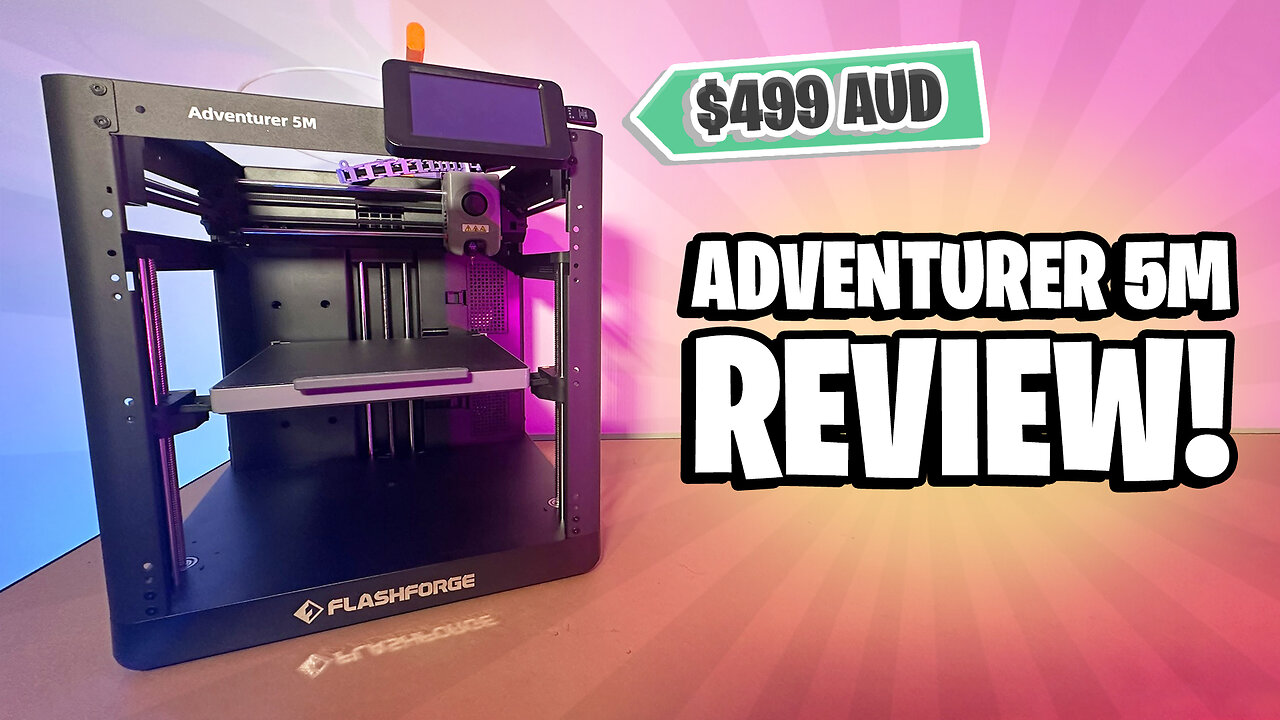 FLASHFORGE ADVENTURER 5M 3D PRINTER REVIEW!!
