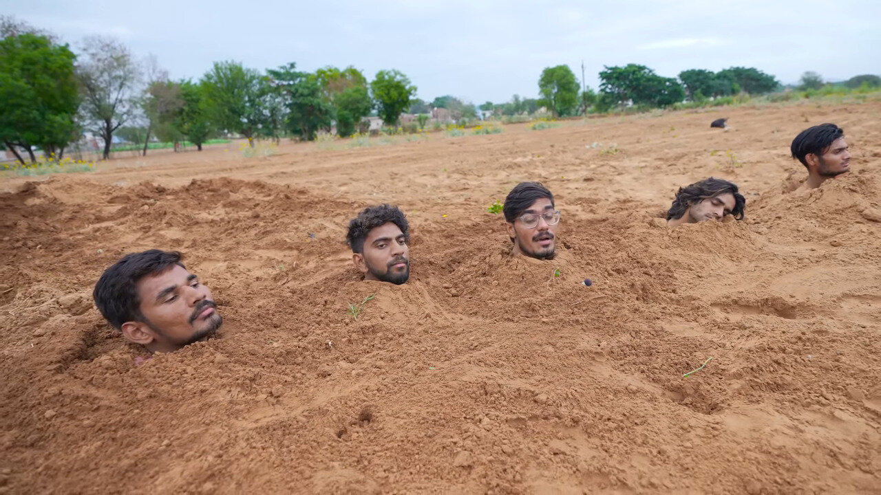 24 Hours Buried Alive Underground | Will We Survive?