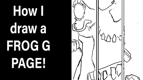 How I draw a FROG G PAGE!