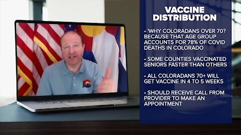 The surprise move to Level Orange and vaccines for seniors: Polis clarifies major changes with Denver7