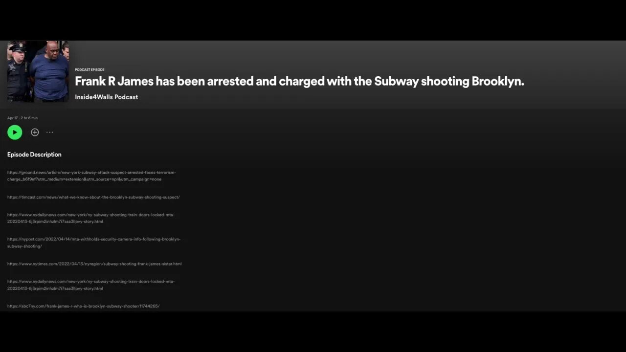 #youtuber Frank R. James Has Been Arrested For The #Brooklyn, #newyork Subway Mass Shooting