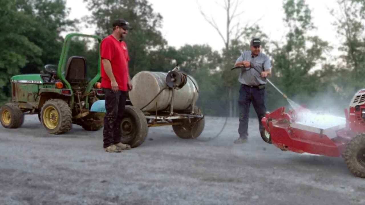 PTO Power Washer! How Dirt Perfect Started Excavating Business! John Deere 655