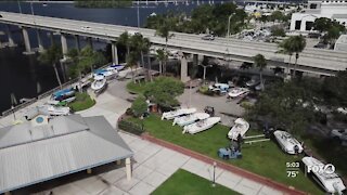 Centennial Park construction site removes homeless for safety, but allows boat show