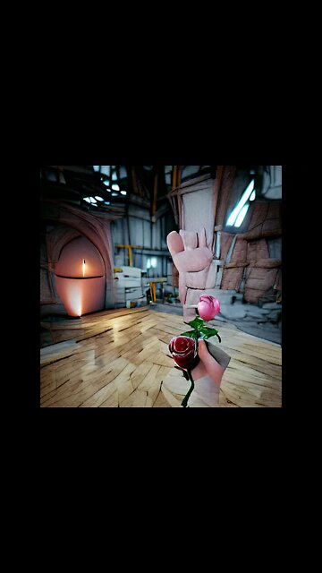 Rose in hand A.I generated art #shorts